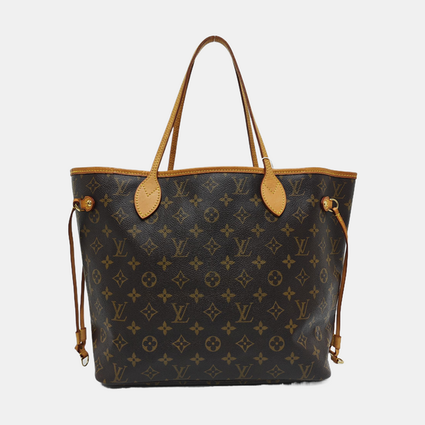 NEVERFULL MM Monogram Coated Canvas Brown