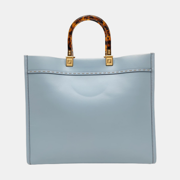 Sunshine Medium Calfskin Blue
