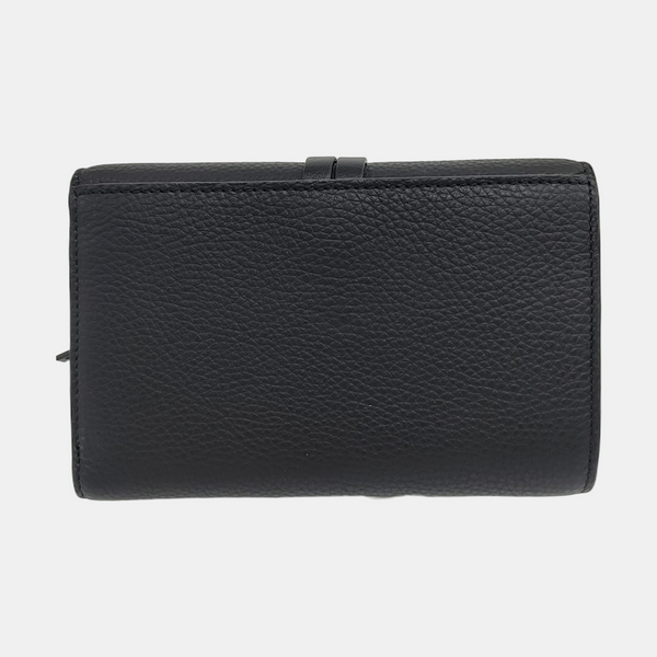 Alphabet Calfskin Black Wallet