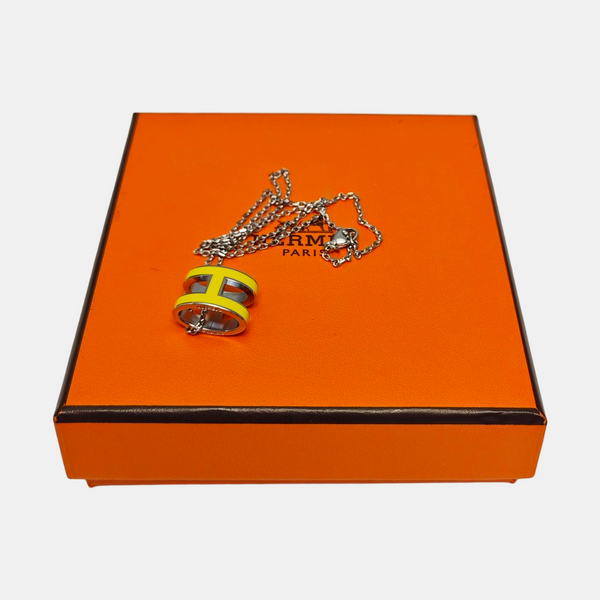 Pop H Metal Silver Necklace