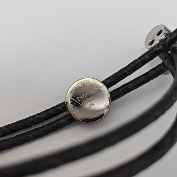 Coated Canvas Black Bangle