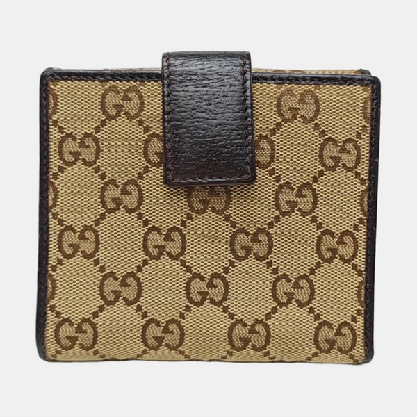 Signature Monogram Canvas Beige Wallet