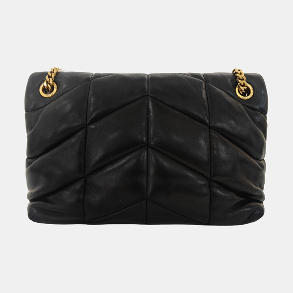 PUFFER Small Quilted Lambskin Black
