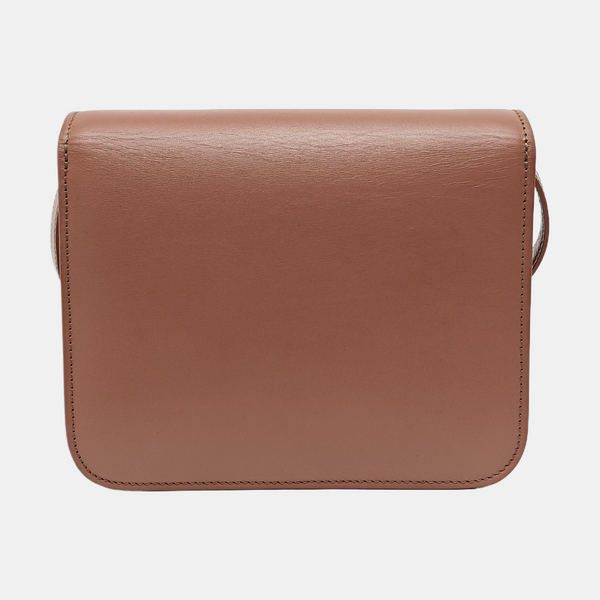 CLASSIC BOX Small Calfskin Beige