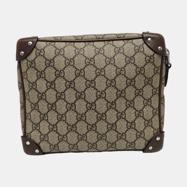 Trunk Monogram Coated Canvas Brown