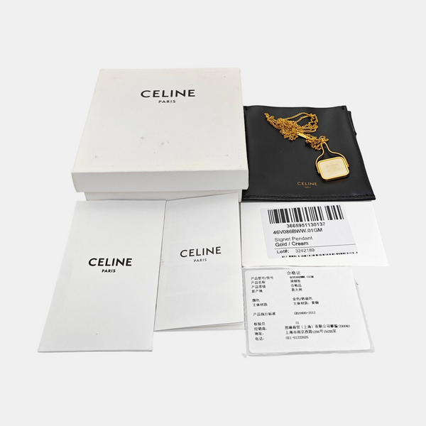 CELINE SEPARABLES Metal Gold Necklace