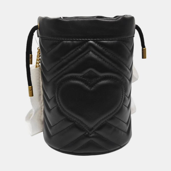 GG Marmont Mini Quilted Calfskin Black