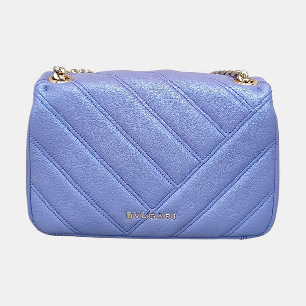 SERPENTI CABOCHON Small Quilted Lambskin Blue