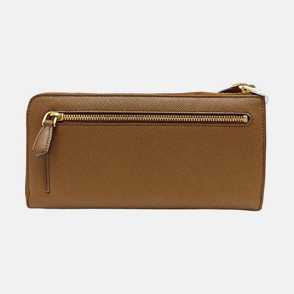Saffiano Calfskin Wallet Large Brown