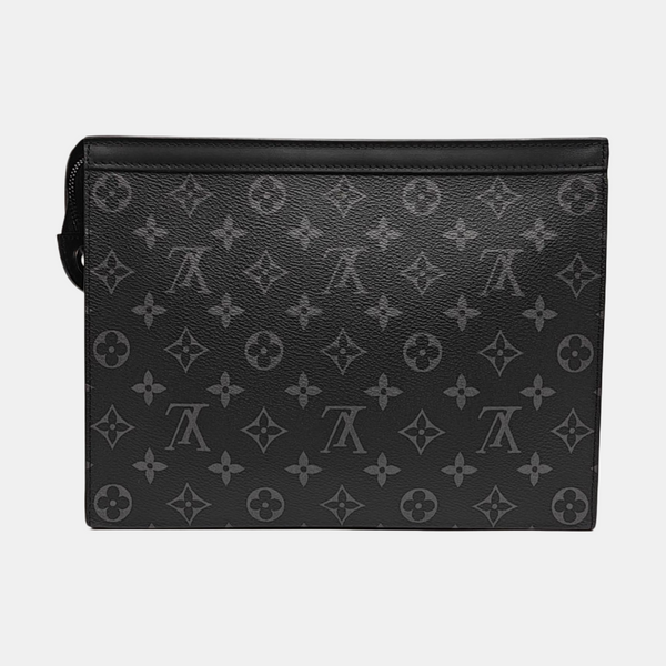 Pochette Voyag MM Monogram Coated Canvas Black