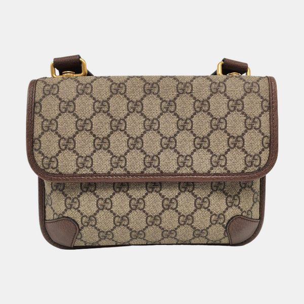 Neo Vintage Small Monogram Coated Canvas Beige