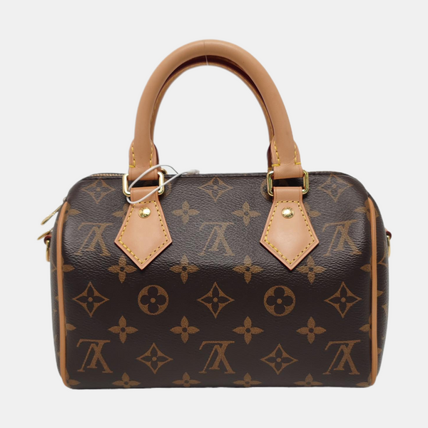 SPEEDY 20 Monogram Coated Canvas Brown