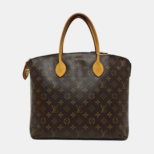 LOCKIT MM Monogram Coated Canvas Brown