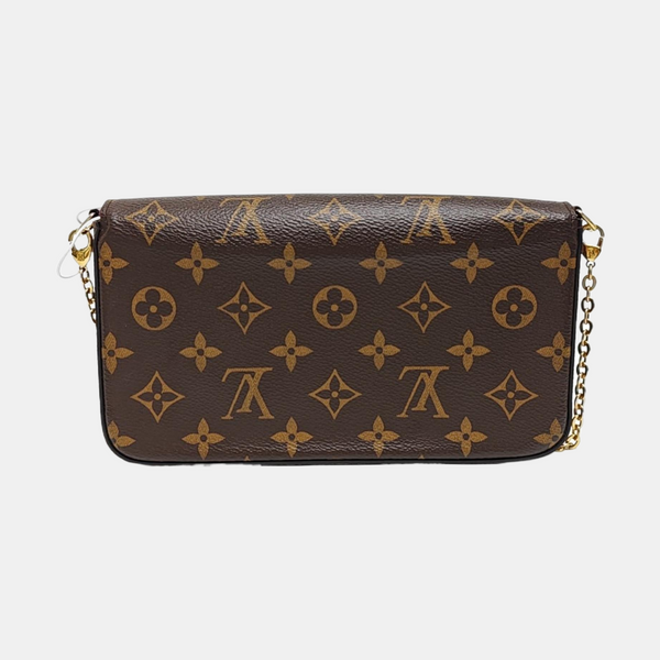 FÉLICIE Monogram Coated Canvas Brown
