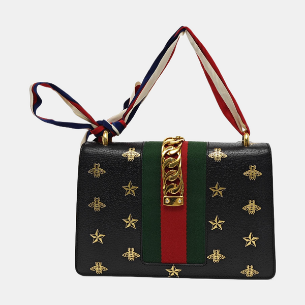 Authenticated pre-owned Sylvie Small Calfskin Black - Shoulder Bag at Looply