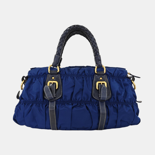 Gaufre Quilted Nylon Blue