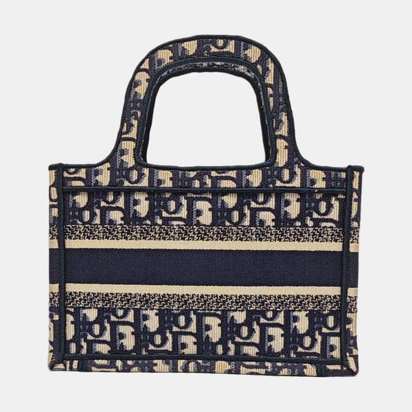Authenticated pre-owned Book Tote Mini Canvas Blue - Tote Bag at Looply