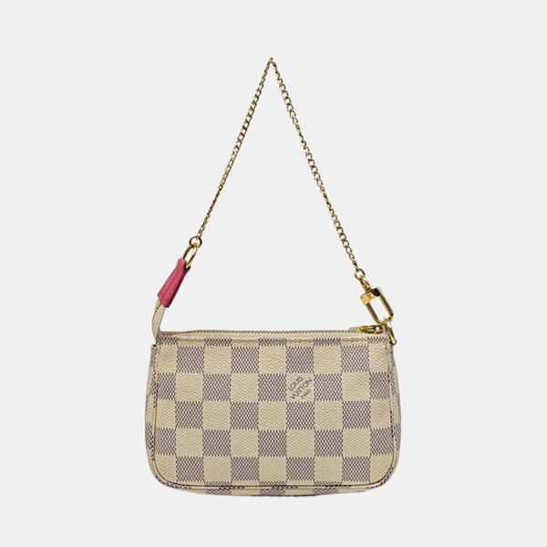 ACCESSOIRES Mini Damier Azur Coated Canvas White