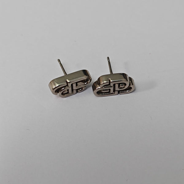Metal Silver Stud Earrings