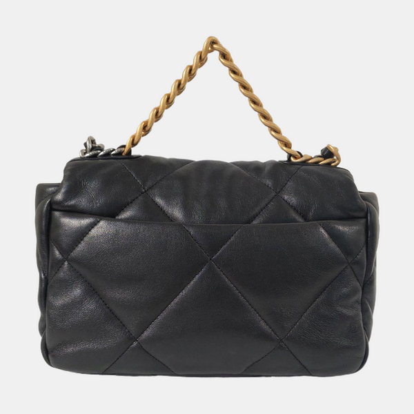 CHANEL 19 Small Quilted Lambskin Black