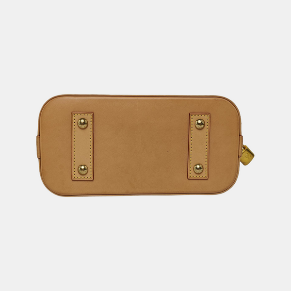 ALMA BB Monogram Coated Canvas Brown