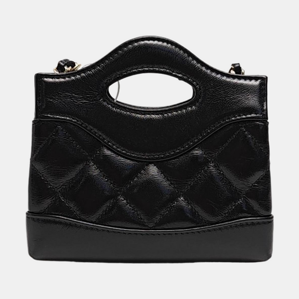 CHANEL 31 Super Mini Quilted Lambskin Black