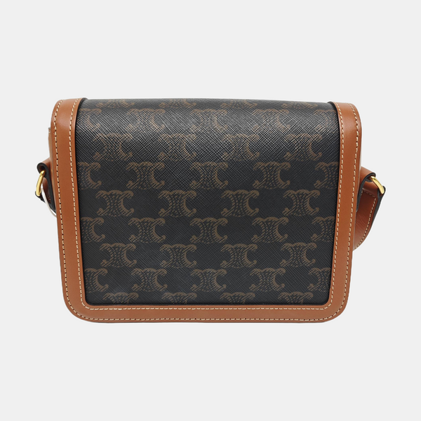 TRIOMPHE Small Coated Canvas Brown
