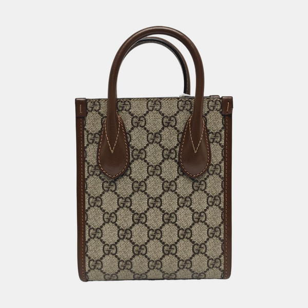 Retro Mini Monogram Coated Canvas Beige