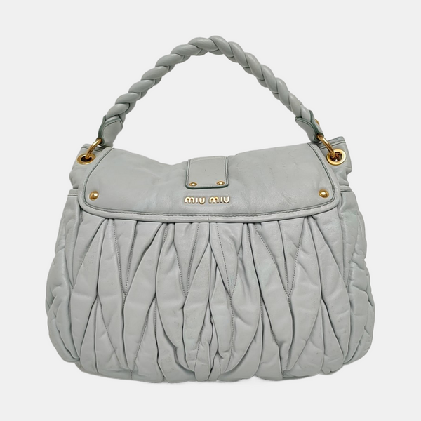 Miu Coffer Lambskin Blue