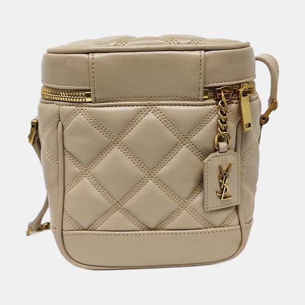 80'S VANITY Quilted Calfskin Beige