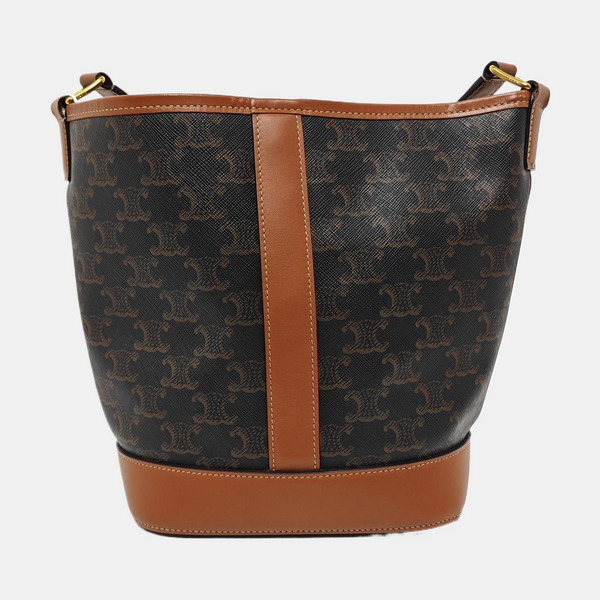 TRIOMPHE CANVAS Small Coated Canvas Brown