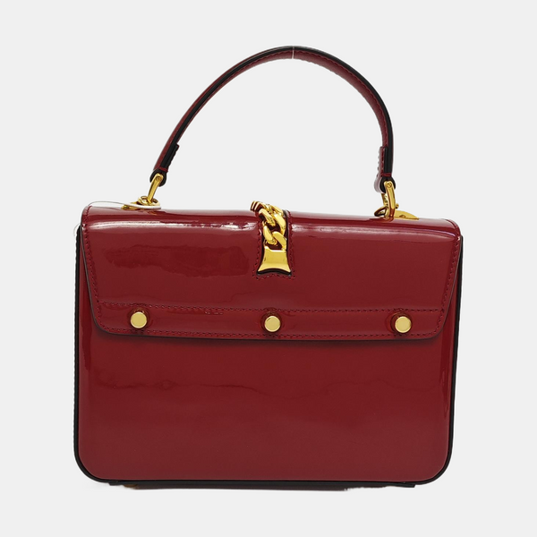 Authenticated pre-owned Sylvie 1969 Mini Patent Leather Red - Shoulder Bag at Looply