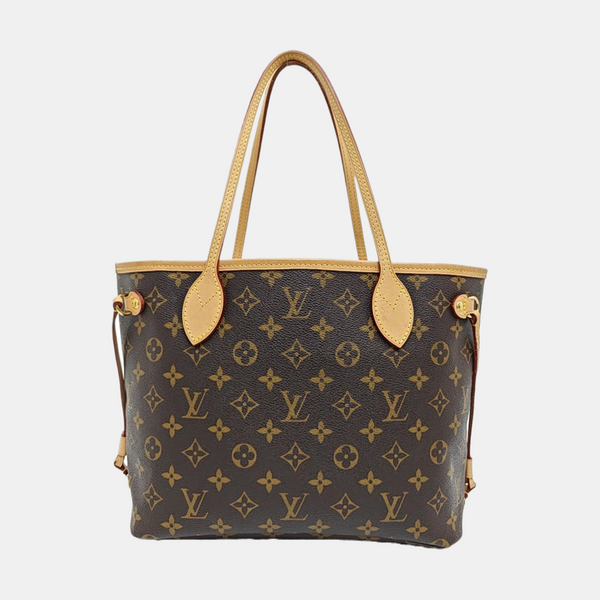 NEVERFULL PM Monogram Coated Canvas Brown