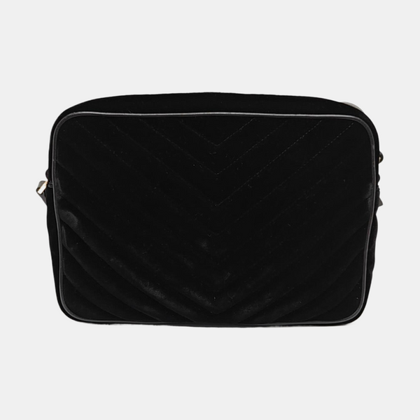 LOU Chevron, gamuza acolchada negra