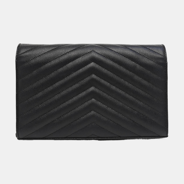 MONOGRAM Medium Chevron Calfskin Black