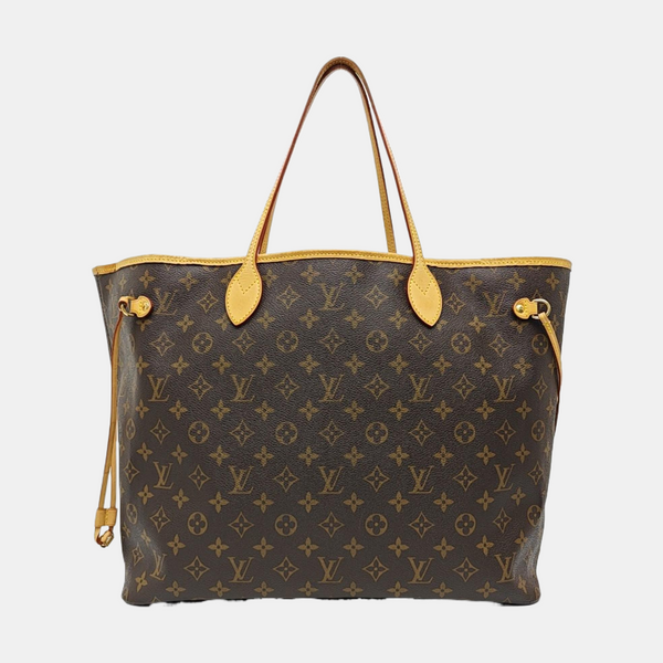 NEVERFULL GM Monogram Coated Canvas Brown