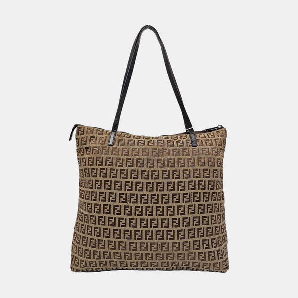 Canvas Top Handle Bag Brown