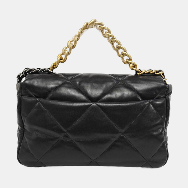 CHANEL 19 Medium Quilted Lambskin Black