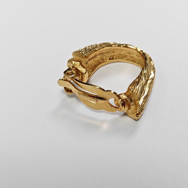 Metal Gold Clip On Earrings