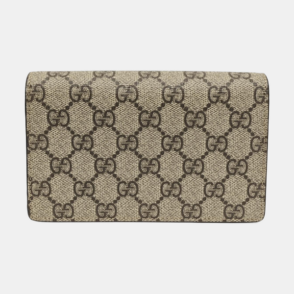 Dionysus Super Mini Monogram Coated Canvas Beige