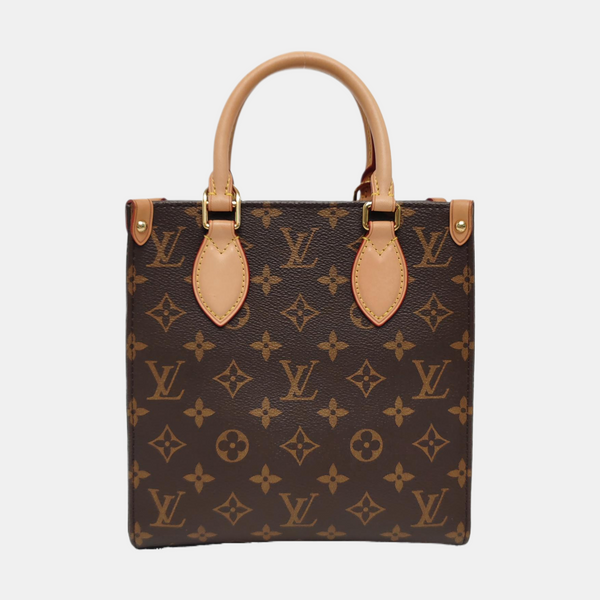 SAC PLAT BB Monogram Coated Canvas Brown