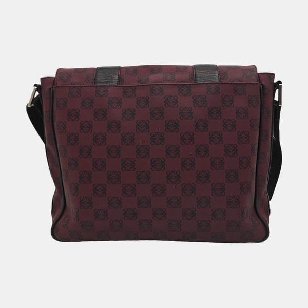 Coated Canvas Shoulder Bag Red