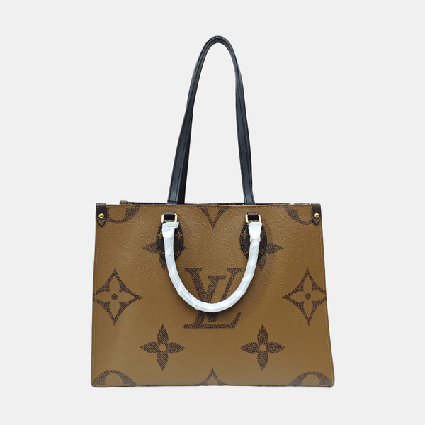 ONTHEGO MM Monogram Coated Canvas Brown