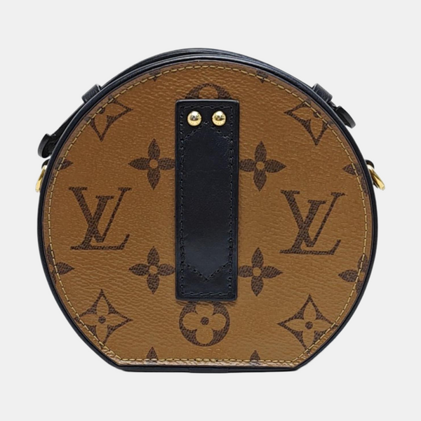 BOITE CHAPEAU Mini Monogram Coated Canvas Brown