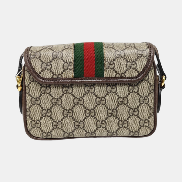Monogram Coated Canvas Shoulder Bag Beige