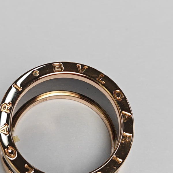 B.ZERO1 18k Rose Gold Ring EU 61