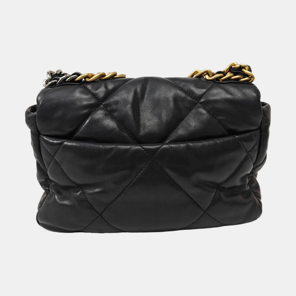 CHANEL 19 Quilted Lambskin Black