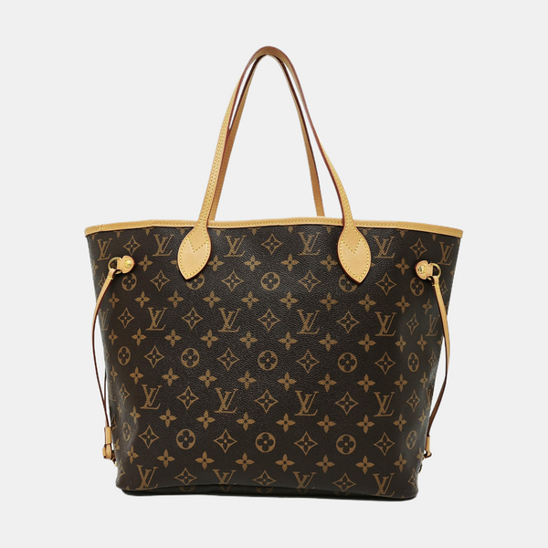 NEVERFULL MM Monogram Coated Canvas Brown
