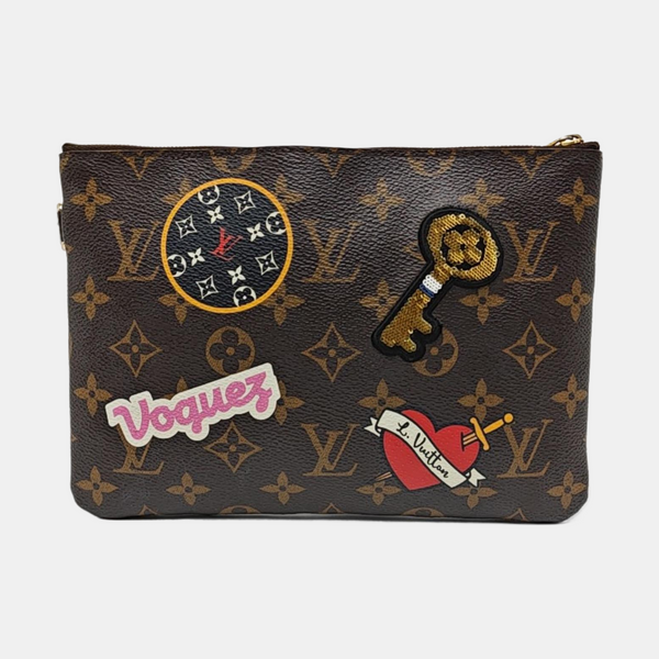 CITY Monogram Coated Canvas Brown