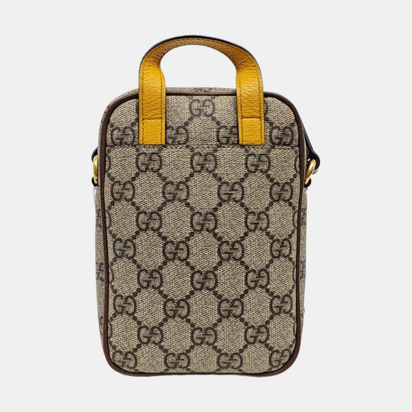 Neo Vintage Mini Monogram Coated Canvas Brown
